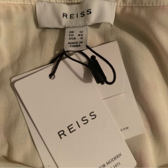 NWT Reiss Molly Floral Puff Long Sleeve Mini Dress - Picture 11 of 12